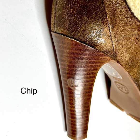 Michael Kors Lara Sherpa Cuffed Studded Platform Faux Shearling Bootie Heel - Picture 14 of 14